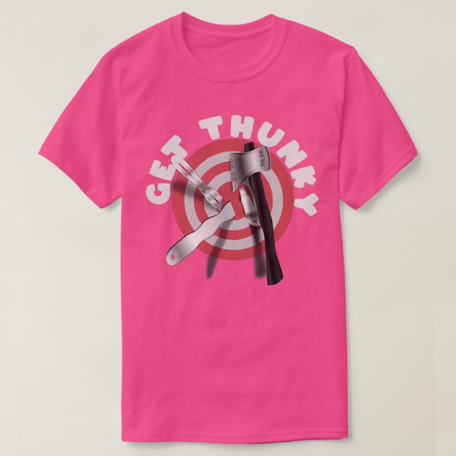 GET THUNKY Tree Stump Impalement Target Classic TS T-Shirt (Design Front)