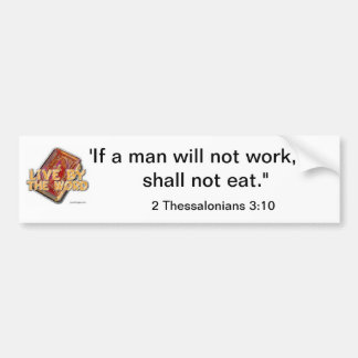 Get to work bumper sticker