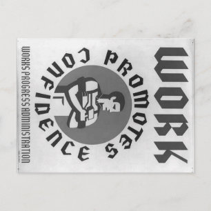 Get to Work Postcard