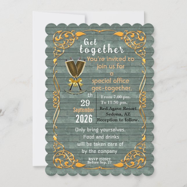 Get together  invitation (Front)