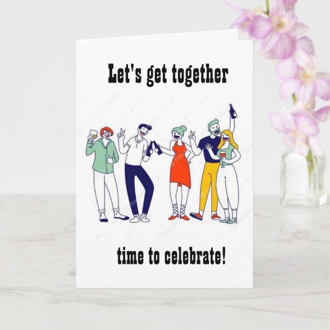 GET TOGETHER TO CELEBRATE YOUR *65th* BIRTHDAY   Card (Orchid)