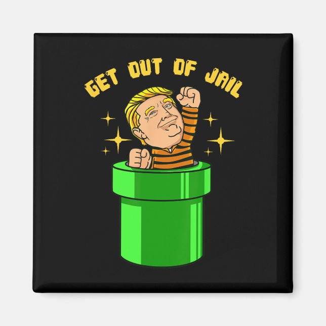 Get Trump Out Of Jail  Magnet (Front)