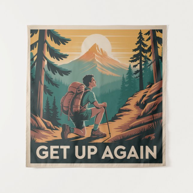 Get Up Again Tapestry (Front)