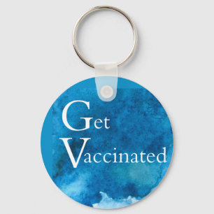 GET VACCINATED   KEY RING