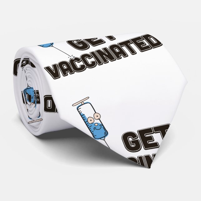 Get Vaccinated Tie (Rolled)