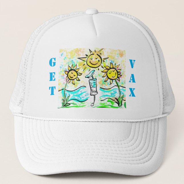 GET VACCINATED    TRUCKER HAT (Front)