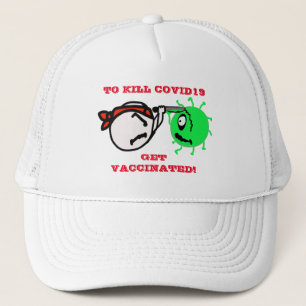 GET VACCINATED!  TRUCKER HAT
