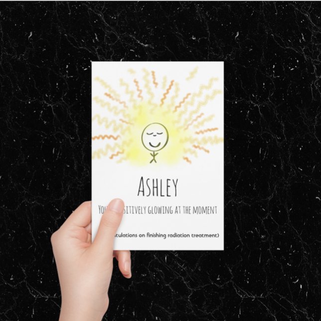 Get Well Cancer Radiation Therapy Customisable Card (Creator Uploaded)