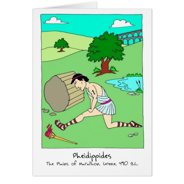 Get Well Card for Runner - Pheidippides (Front)