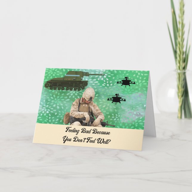 Get Well Card Military (Front)