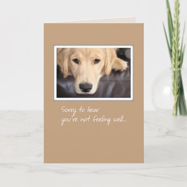 Get Well, Dog Card (Front)