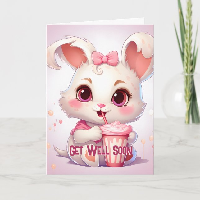 Get Well - Folded Greeting Card (Front)