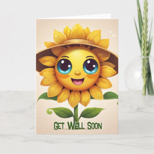 Get Well - Folded Greeting Card