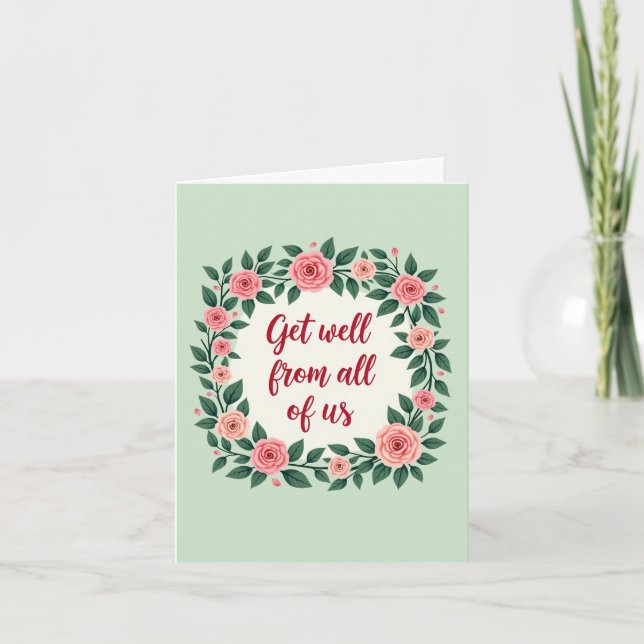 Get Well From All Of Us Card (Front)