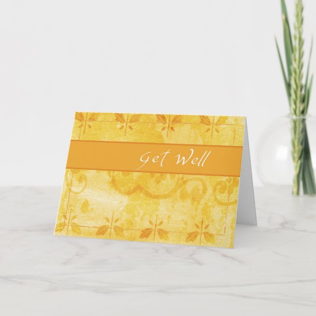 Get Well Gold Card (Front)