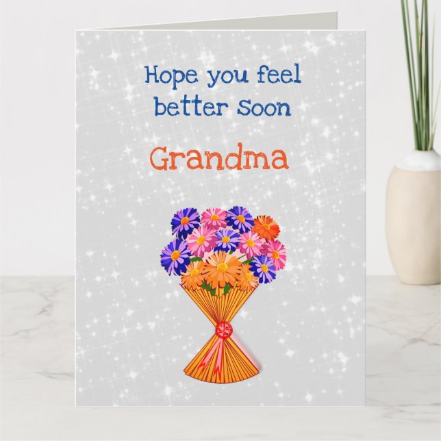 Get Well Grandma design Card (Front)
