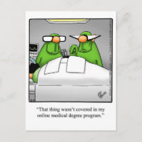 Get Well Humour Poster "Spectickles" Postcard