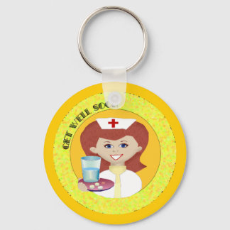 Get Well Nurse Key Ring