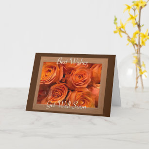 Get Well Orange Blossoms Card