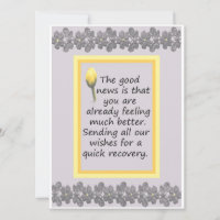 Get Well Single Card for Co-Worker