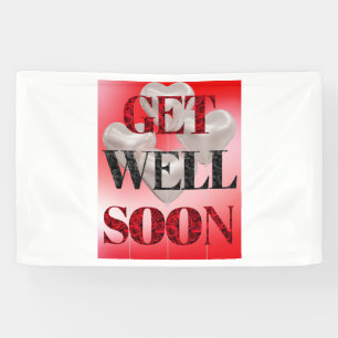 Get Well Soon 2.5x4 Vinyl Banner