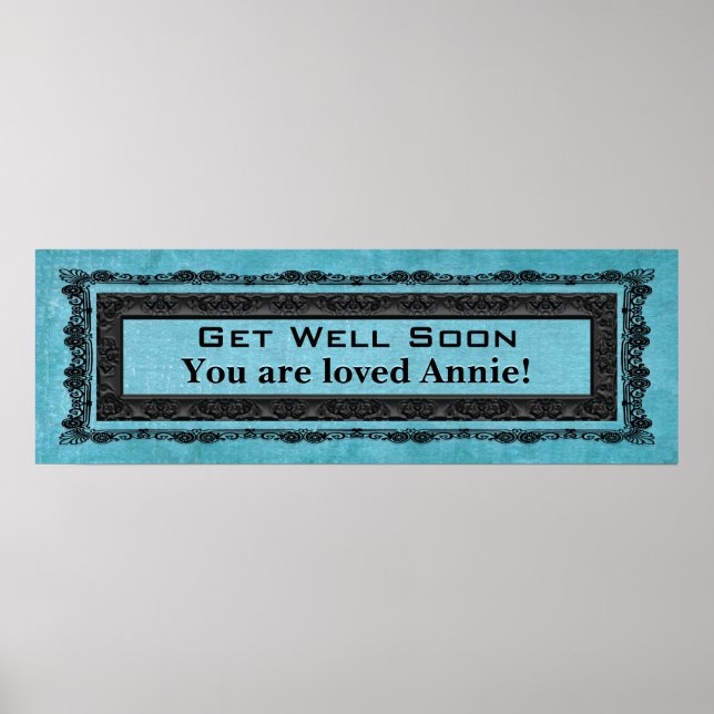 Get Well Soon Banner Poster (Front)