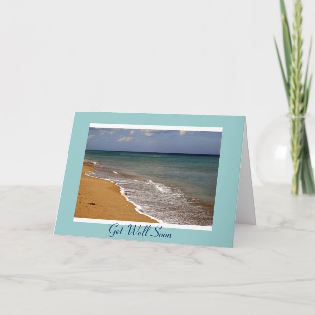 Get Well Soon Beach Card (Front)