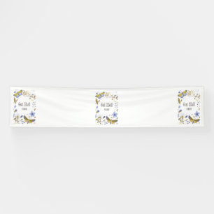 Get Well Soon Blues 2.5x12 Vinyl Banner