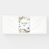 Get Well Soon Blues 2.5x6 Vinyl Banner