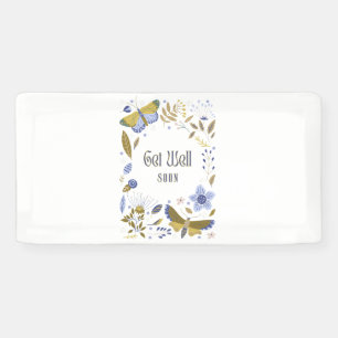 Get Well Soon Blues 2x1 Vinyl Banner