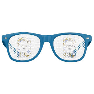Get Well Soon Blues Party Retro Sunglasses