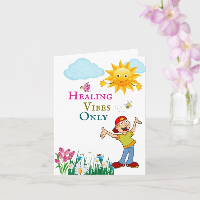 Get well soon  card (Orchid)