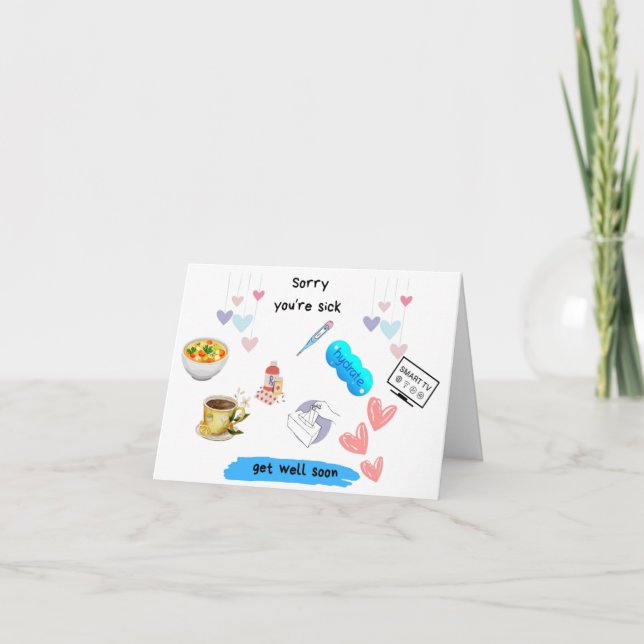 "Get Well Soon Card – Comfort, Healing & Prayers" (Front)