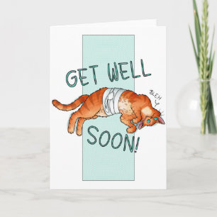 Get Well Soon Cat Card