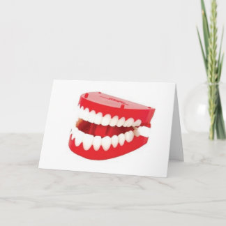 Get Well Soon chattering teeth Card