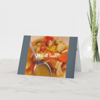 Get Well Soon Chicken Soup Card