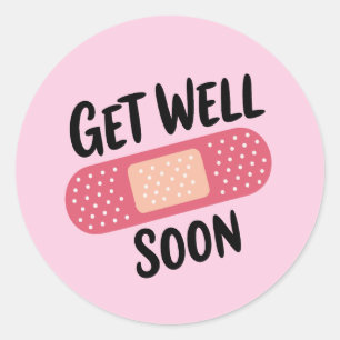 Get Well Soon Classic Round Sticker