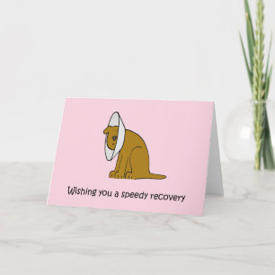 Get Well Soon Cute Cartoon Dog Card