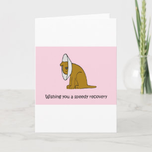 Get Well Soon Cute Cartoon Dog Card