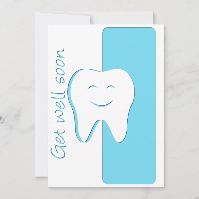 Get well soon - Dentist Card (Front)