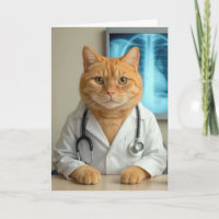 Get Well Soon Doctor Cat
