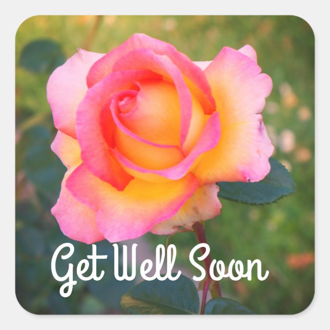 Get Well Soon Elle Rose #2 Stickers (Front)