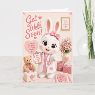 Get Well Soon f/ Dr. Mochi of the Baby Bun Buns Card