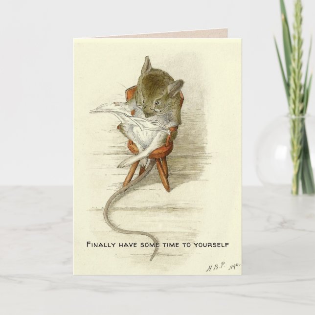 Get Well Soon for Grandfather Mouse Card (Front)