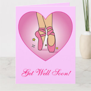 Get Well Soon from Dance Team or Dance Class Card