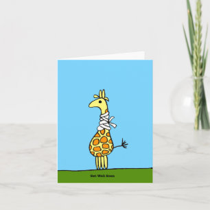 Get Well Soon Giraffe Card