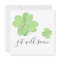 Get Well Soon Green Four Leaf Clover
