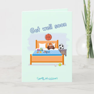 Get well soon greeting card