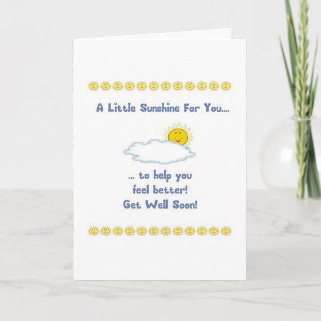 Get Well Soon Greeting Card (Front)