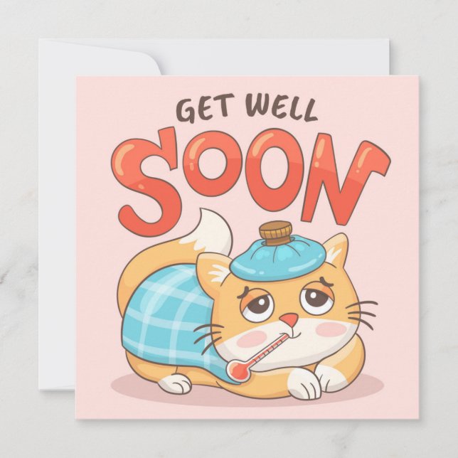 Get Well Soon  Holiday Card (Front)